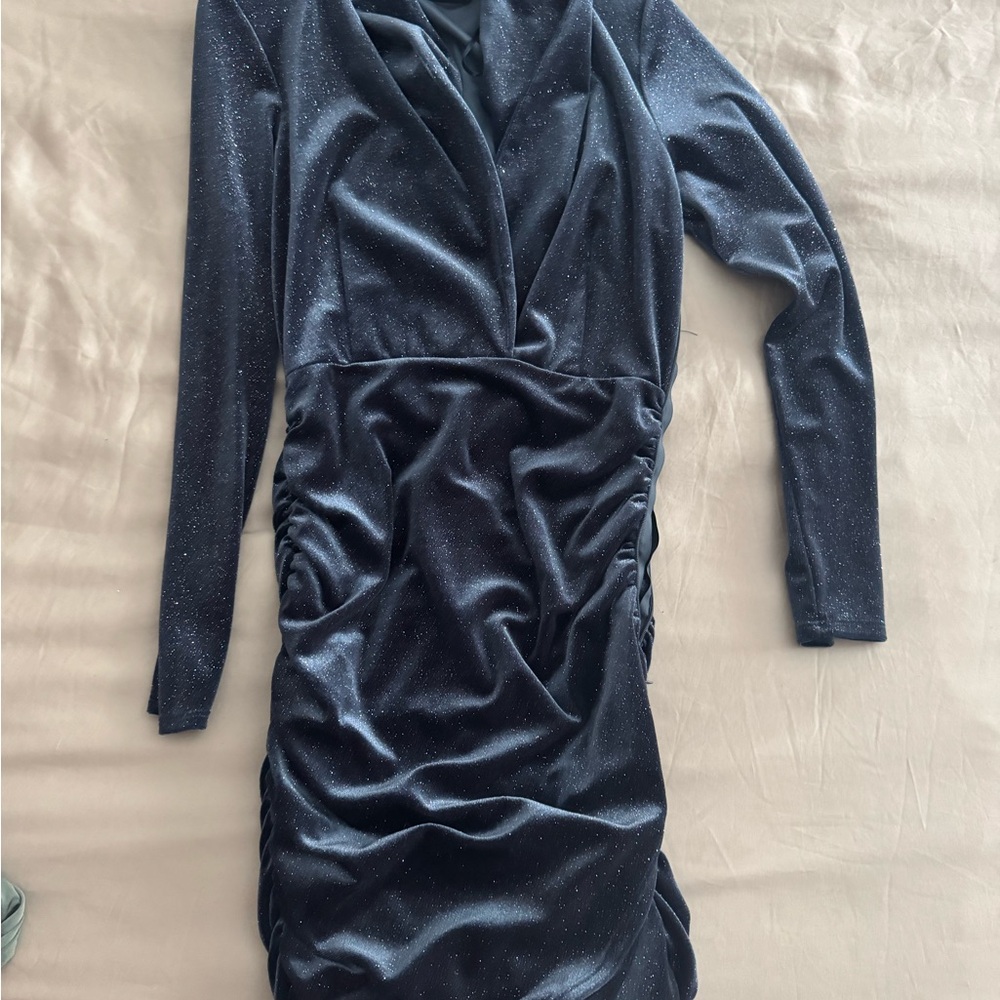 Navy blue shimmer dress